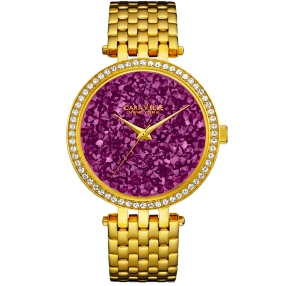 Caravelle New York Rock Crystal Ladies Watch